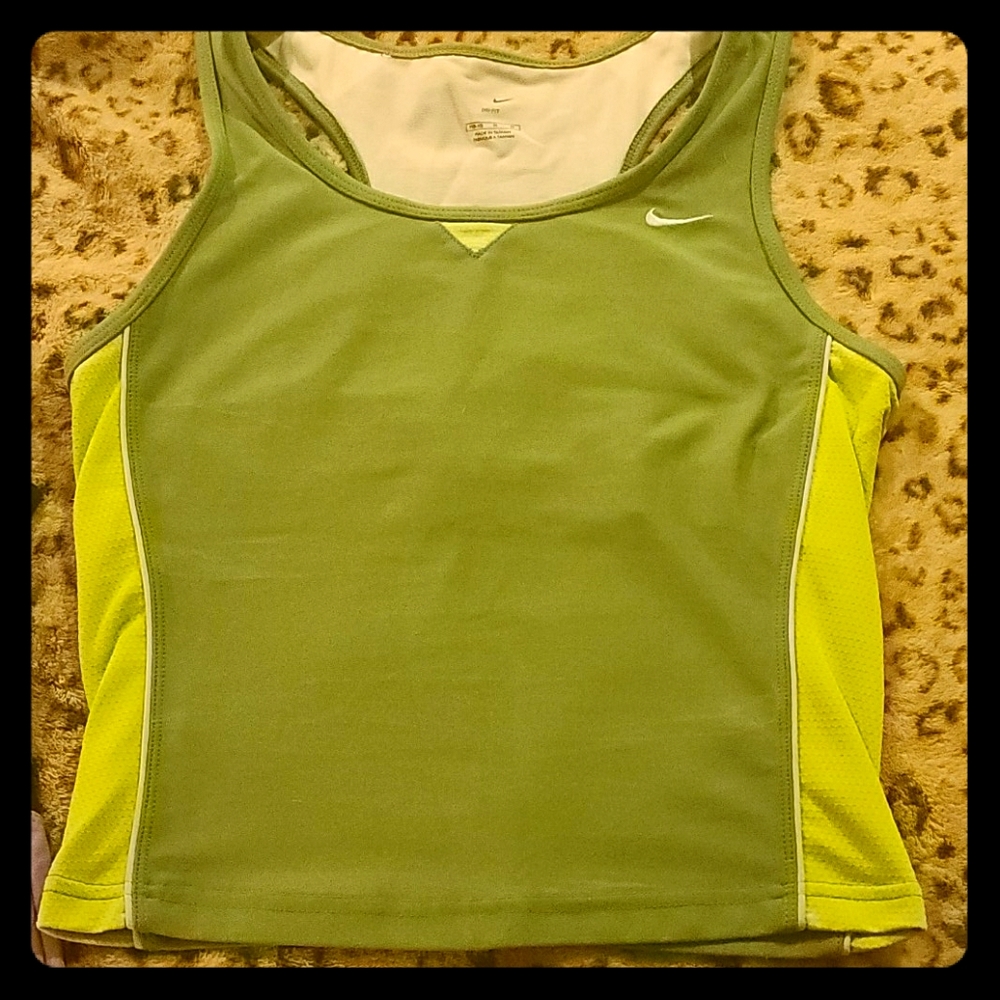 Nike dri-fit tank top with sports bra